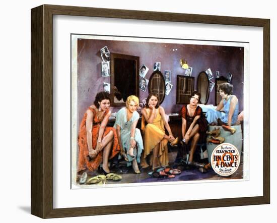 Ten Cents a Dance, Barbara Stanwyck, (Center), 1931-null-Framed Art Print