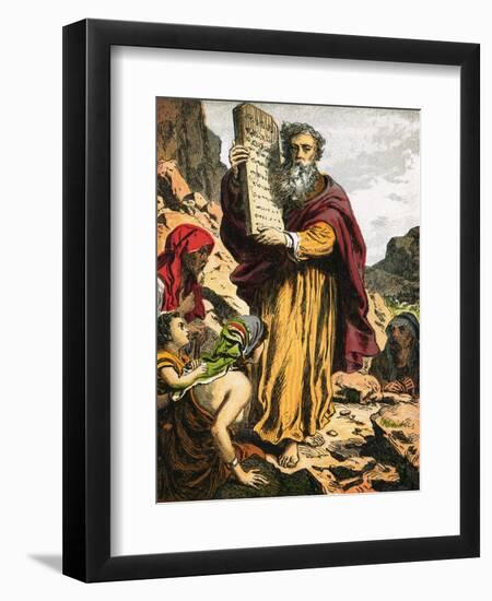 Ten Commandments-English-Framed Premium Giclee Print