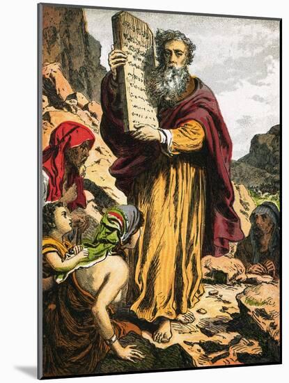 Ten Commandments-English-Mounted Giclee Print