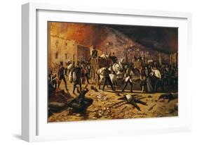 Ten Days of Brescia, Defense of Port Torrelunga in 1849-Faustino Joli-Framed Giclee Print