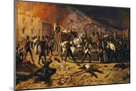 Ten Days of Brescia, Defense of Port Torrelunga in 1849-Faustino Joli-Mounted Giclee Print