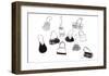 Ten Handbags-Tina-Framed Art Print