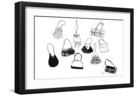 Ten Handbags-Tina-Framed Art Print