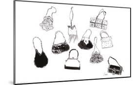 Ten Handbags-Tina-Mounted Art Print