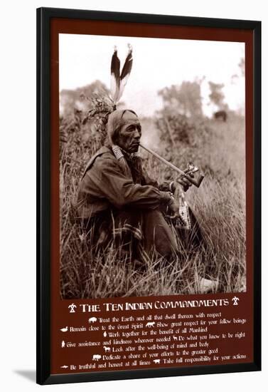 Ten Indian Commandments-null-Lamina Framed Poster