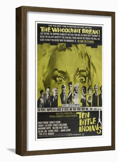 Ten Little Indians, (aka Agatha Christie's Ten Little Indians), 1965-null-Framed Art Print