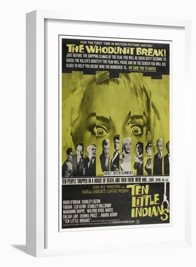 Ten Little Indians, (aka Agatha Christie's Ten Little Indians), 1965-null-Framed Art Print