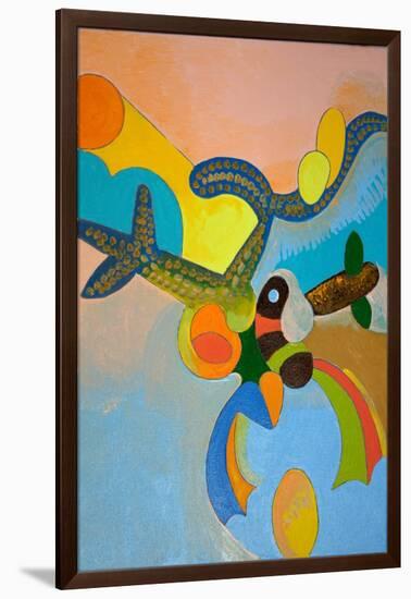 Ten Minutes after His Final Take-Off, Ikarus Gets Attacked by a Bird of Paradise, 2010-Jan Groneberg-Framed Giclee Print