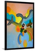 Ten Minutes after His Final Take-Off, Ikarus Gets Attacked by a Bird of Paradise, 2010-Jan Groneberg-Framed Giclee Print