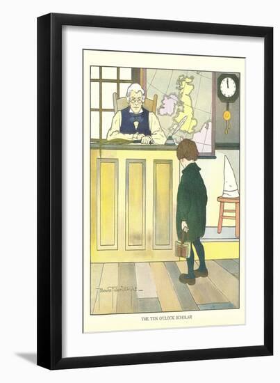 Ten O'Clock Scholar-null-Framed Art Print