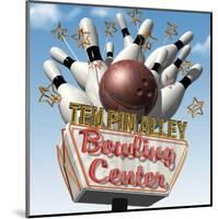 Ten Pin Alley Bowling Center-Anthony Ross-Mounted Art Print