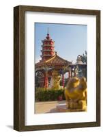 Ten Thousand Buddhas Monastery, Shatin, New Territories, Hong Kong, China, Asia-Ian Trower-Framed Photographic Print