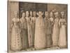 Ten Women of Stralsund-Melchior Lorck-Stretched Canvas