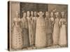 Ten Women of Stralsund-Melchior Lorck-Stretched Canvas