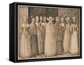 Ten Women of Stralsund-Melchior Lorck-Framed Stretched Canvas