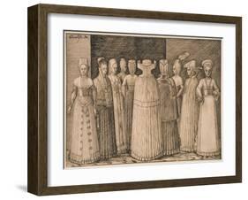Ten Women of Stralsund-Melchior Lorck-Framed Giclee Print