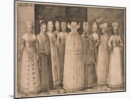 Ten Women of Stralsund-Melchior Lorck-Mounted Giclee Print
