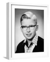 Ten Year Old Boy in a School Portrait, Ca. 1957-null-Framed Photographic Print