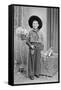 Ten-Year-Old Boy Poses in a Cowboy Outfit, Ca. 1951-null-Framed Stretched Canvas