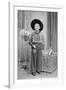 Ten-Year-Old Boy Poses in a Cowboy Outfit, Ca. 1951-null-Framed Photographic Print