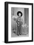 Ten-Year-Old Boy Poses in a Cowboy Outfit, Ca. 1951-null-Framed Photographic Print