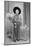 Ten-Year-Old Boy Poses in a Cowboy Outfit, Ca. 1951-null-Mounted Photographic Print