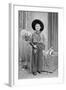 Ten-Year-Old Boy Poses in a Cowboy Outfit, Ca. 1951-null-Framed Photographic Print