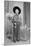 Ten-Year-Old Boy Poses in a Cowboy Outfit, Ca. 1951-null-Mounted Photographic Print