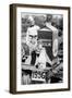 Ten Year Old Boy Rides on a Parade Float Promoting Milk in Wisconsin, Ca. 1956-null-Framed Photographic Print