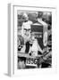 Ten Year Old Boy Rides on a Parade Float Promoting Milk in Wisconsin, Ca. 1956-null-Framed Photographic Print