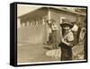 Ten Year Old Charlie Foster-Lewis Wickes Hine-Framed Stretched Canvas