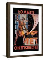 Ten Years of October Revolution-null-Framed Art Print