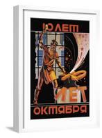 Ten Years of October Revolution-null-Framed Art Print