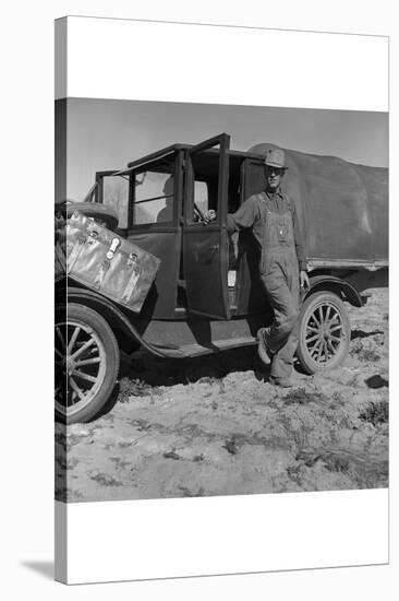 Tenant Farmer Moves to California-Dorothea Lange-Stretched Canvas