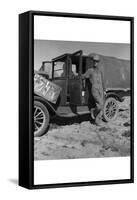 Tenant Farmer Moves to California-Dorothea Lange-Framed Stretched Canvas