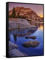 Tenaya Lake at Sunset in Yosemite National Park-Melissa Southern-Framed Stretched Canvas