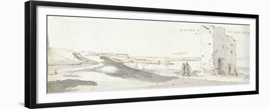 Tenby, 1678 (Pen & Ink and Wash on Paper)-Francis Place-Framed Giclee Print