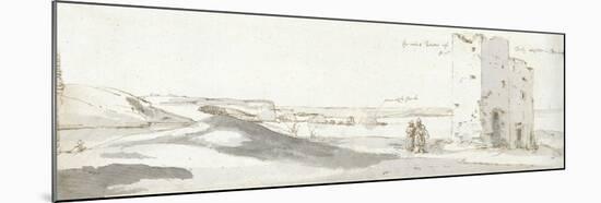 Tenby, 1678 (Pen & Ink and Wash on Paper)-Francis Place-Mounted Giclee Print