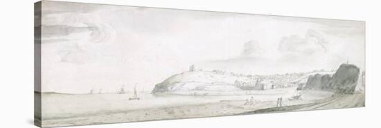 Tenby, 1678 (Pen & Ink and Wash on Paper)-Francis Place-Stretched Canvas