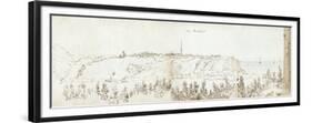 Tenby, 1678 (Pen & Ink and Wash on Paper)-Francis Place-Framed Premium Giclee Print