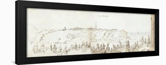 Tenby, 1678 (Pen & Ink and Wash on Paper)-Francis Place-Framed Giclee Print