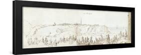 Tenby, 1678 (Pen & Ink and Wash on Paper)-Francis Place-Framed Giclee Print