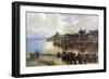 Tenby Castle and Harbour, Pembrokeshire, Wales, 1924-1926-Louis Burleigh Bruhl-Framed Giclee Print