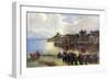 Tenby Castle and Harbour, Pembrokeshire, Wales, 1924-1926-Louis Burleigh Bruhl-Framed Giclee Print