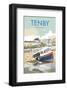 Tenby - Dave Thompson Contemporary Travel Print-Dave Thompson-Framed Giclee Print