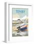 Tenby - Dave Thompson Contemporary Travel Print-Dave Thompson-Framed Giclee Print