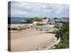 Tenby Harbour, Tenby, Pembrokeshire, Wales, United Kingdom, Europe-David Clapp-Stretched Canvas