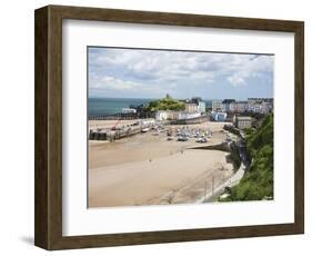 Tenby Harbour, Tenby, Pembrokeshire, Wales, United Kingdom, Europe-David Clapp-Framed Photographic Print