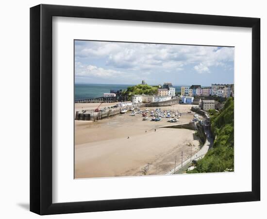 Tenby Harbour, Tenby, Pembrokeshire, Wales, United Kingdom, Europe-David Clapp-Framed Photographic Print