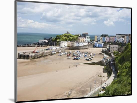 Tenby Harbour, Tenby, Pembrokeshire, Wales, United Kingdom, Europe-David Clapp-Mounted Photographic Print